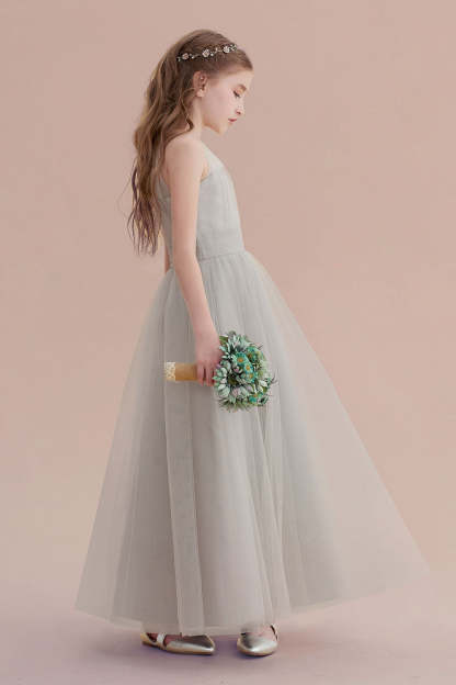 Chicloth A-Line Chic Ankle Length Tulle Flower Girl Dress Online