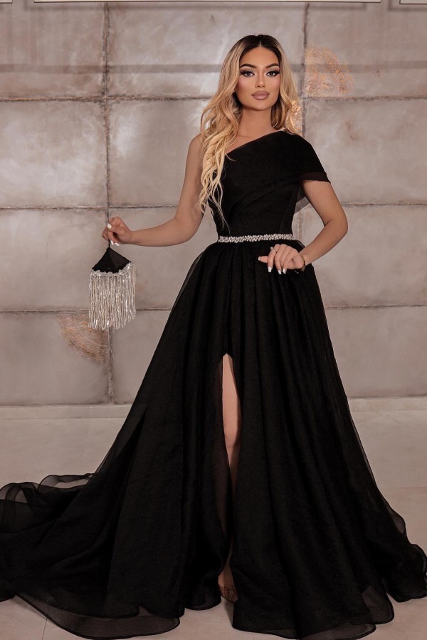 Elegant Long Black Evening Dress | Simple Prom Dress | Cheap