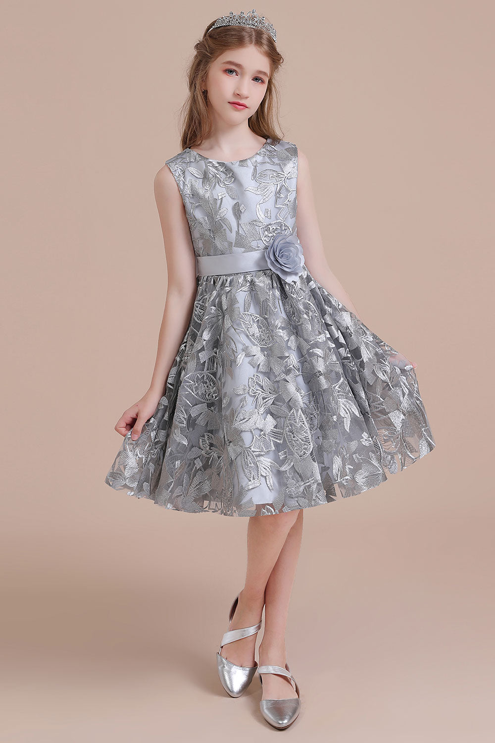 Chicloth A-Line Chic Bow Tulle Flower Girl Dress Online