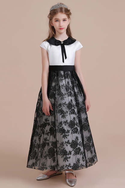 Chicloth A-Line Cute Lace Cap Sleeve Flower Girl Dress On Sale