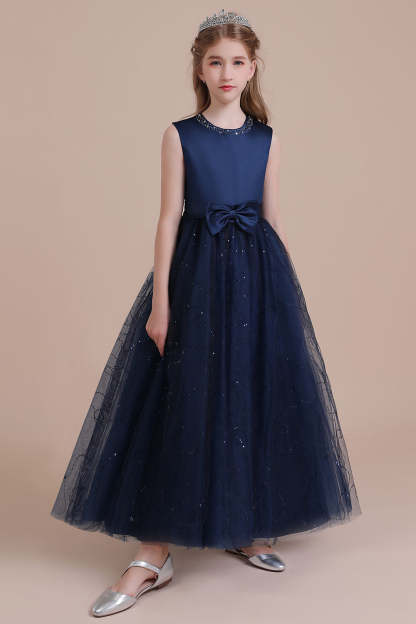 Chicloth A-Line Chic Bow Tulle Flower Girl Dress Online