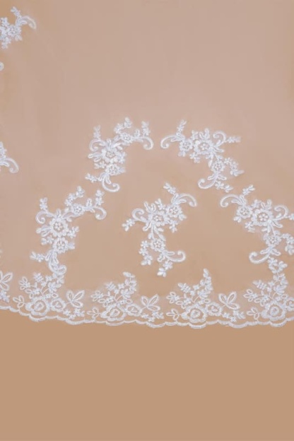 3M Lace Edge Cathedral Wedding Veils With Comb White Ivory Long Tulle Veils Wedding Accessories Bridal Veil velos de novia - wedding veils