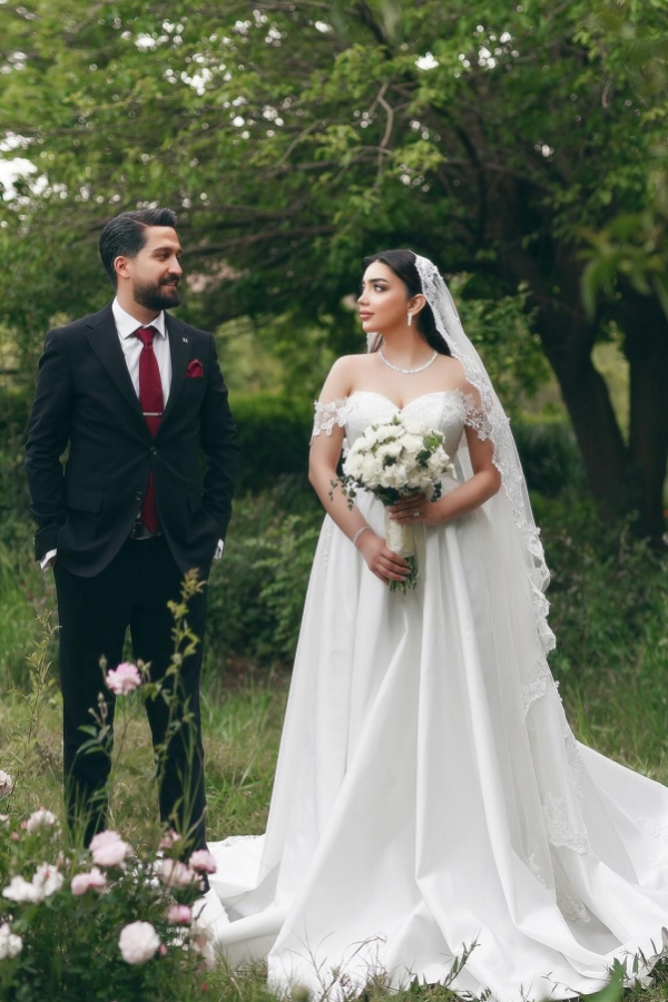 Vintage Wedding Dresses Satin | A Line Wedding Dresses With Lace