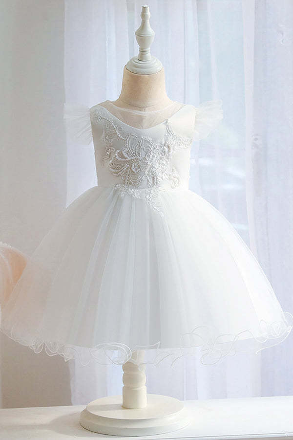 Chicloth Lovely Pink Tulle Flower Girl Dress