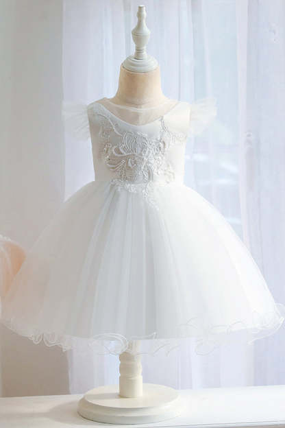 Chicloth Lovely Pink Tulle Flower Girl Dress