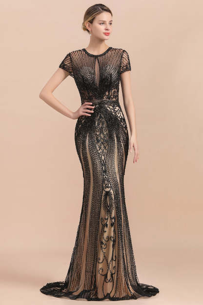 Luxury Mermaid All-Covered Beaded Prom Dress