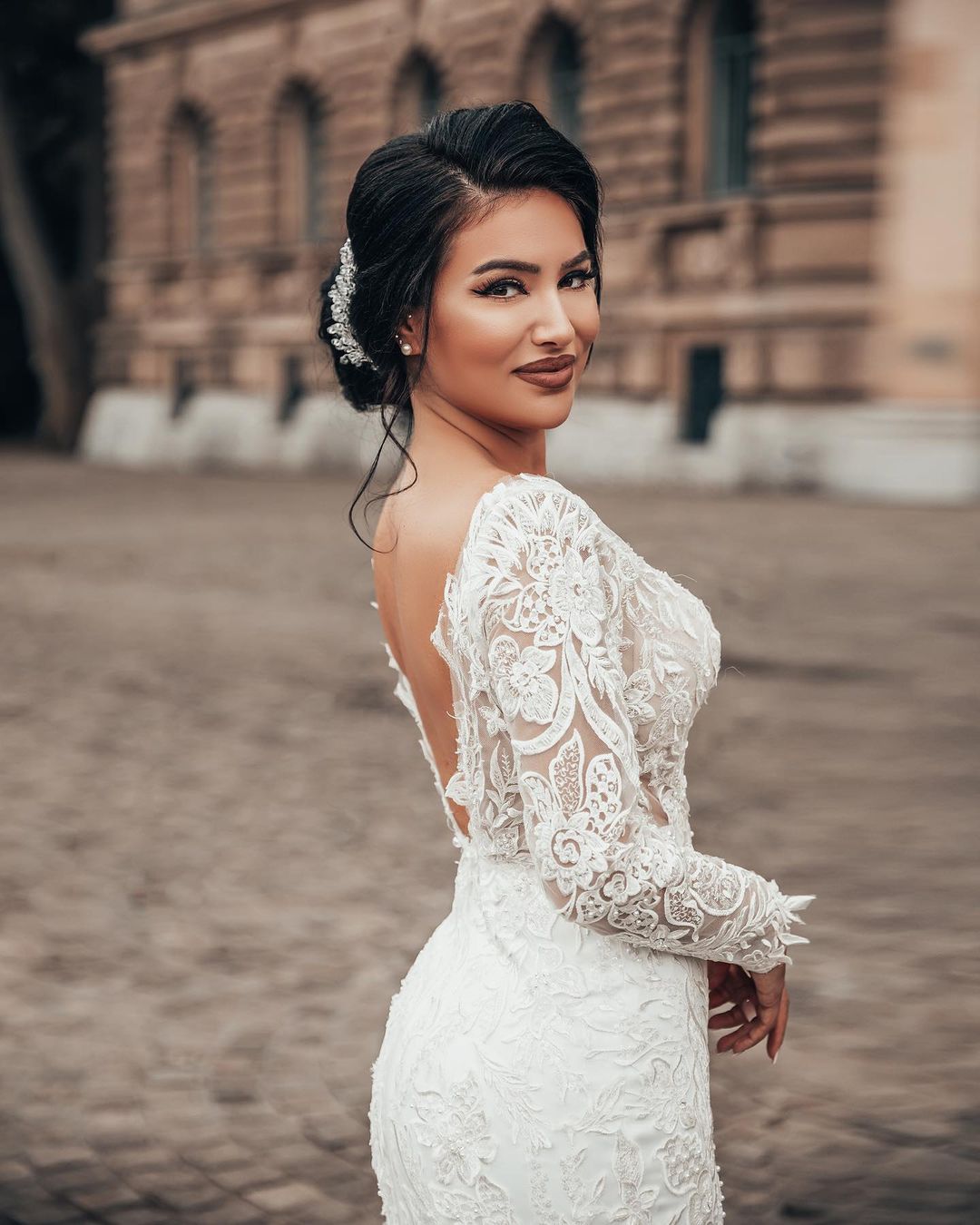 Chicloth Lace Mermaid Wedding Dress Long Sleeves On Sale