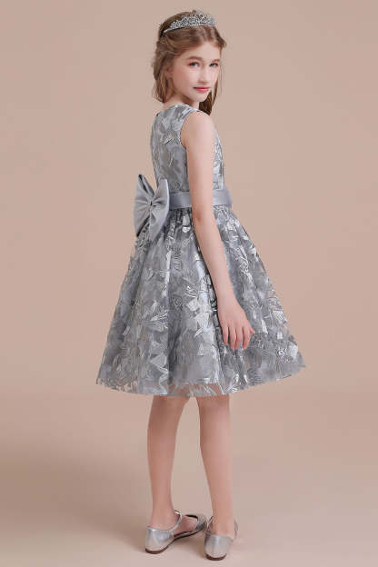 Chicloth A-Line Chic Bow Tulle Flower Girl Dress Online