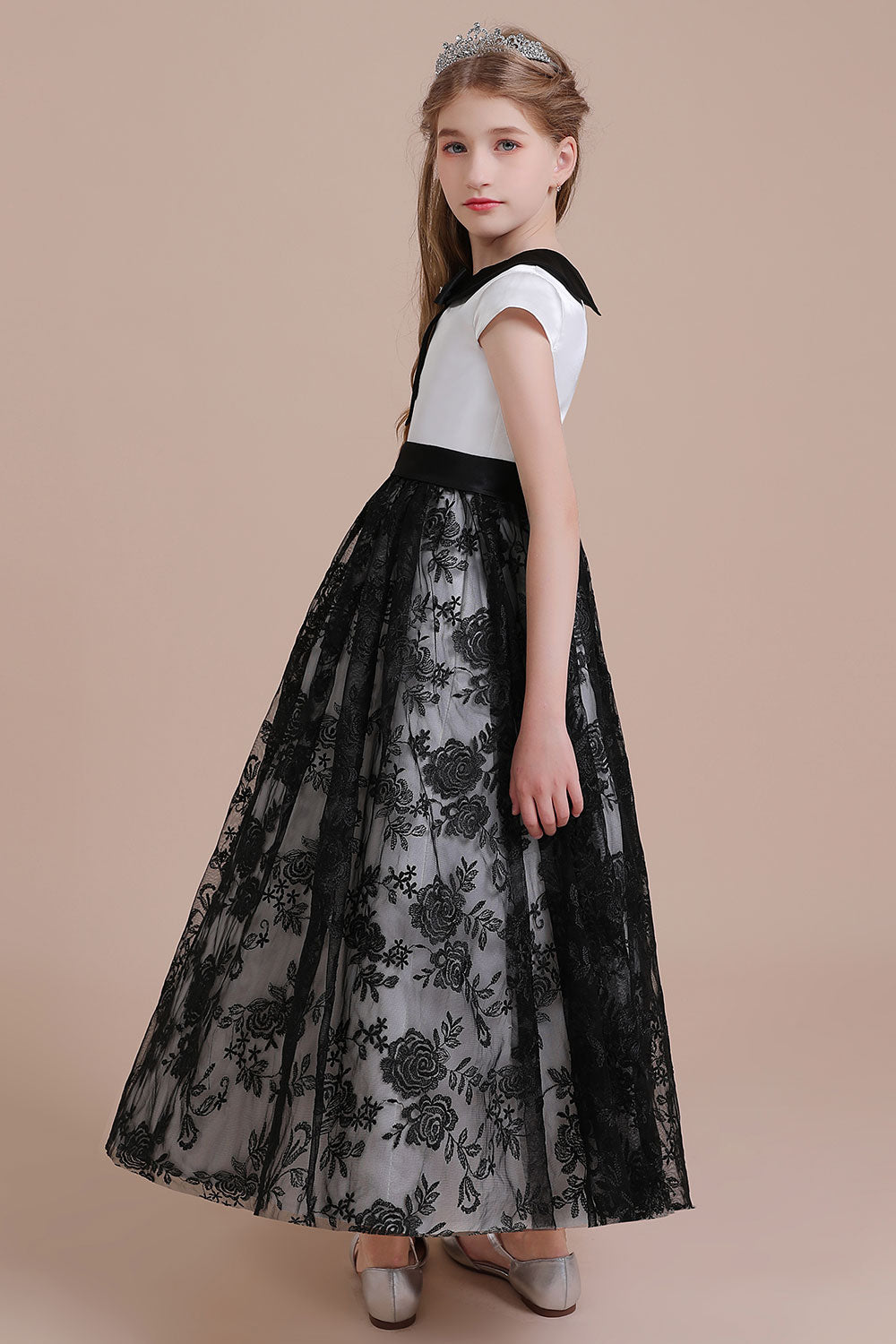 Chicloth A-Line Cute Lace Cap Sleeve Flower Girl Dress On Sale