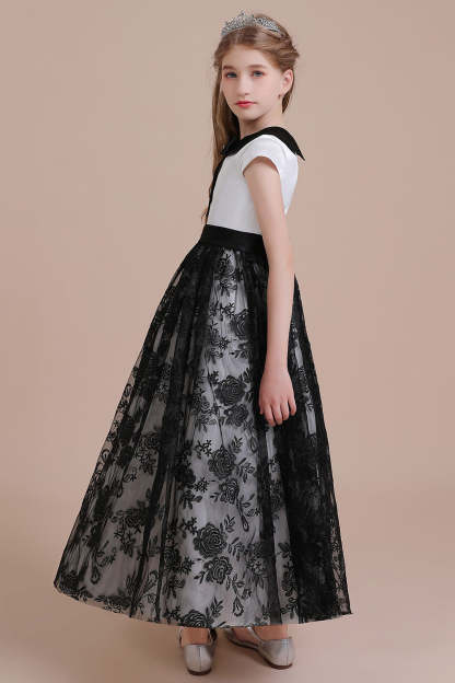 Chicloth A-Line Cute Lace Cap Sleeve Flower Girl Dress On Sale