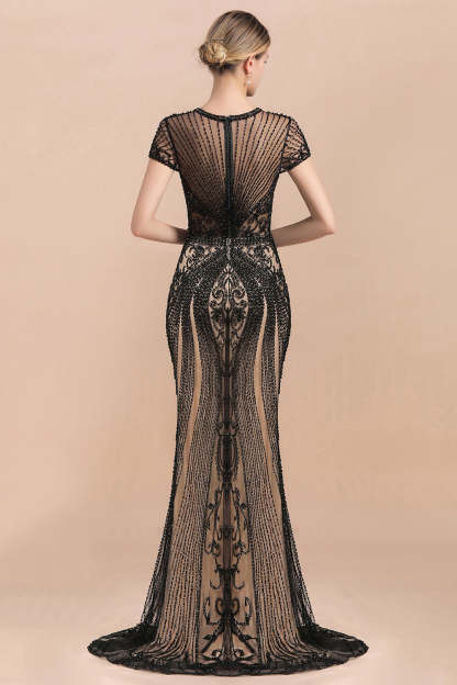 Luxury Mermaid All-Covered Beaded Prom Dress