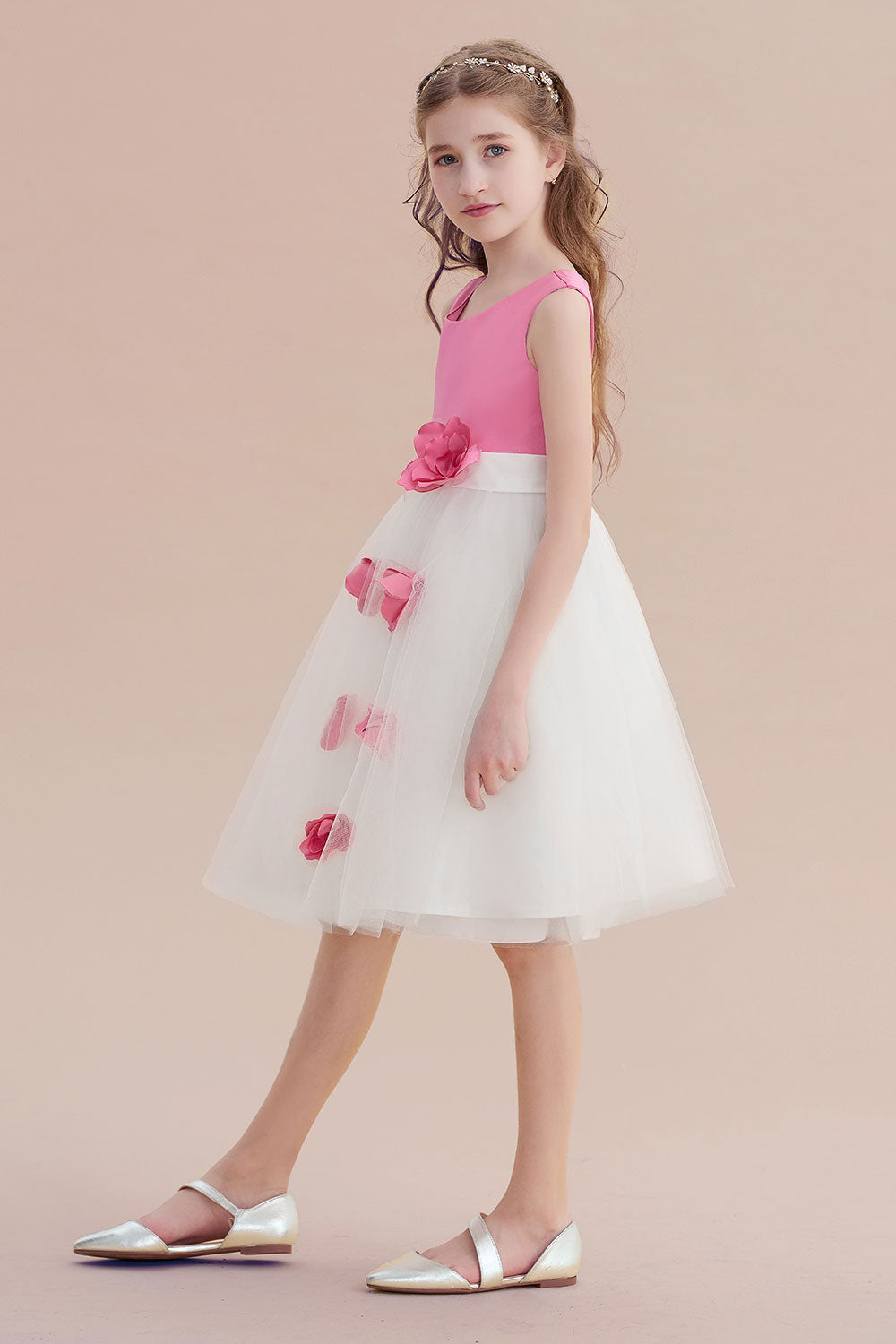 Chicloth A-Line Affordable Tulle Flower Girl Dress Online