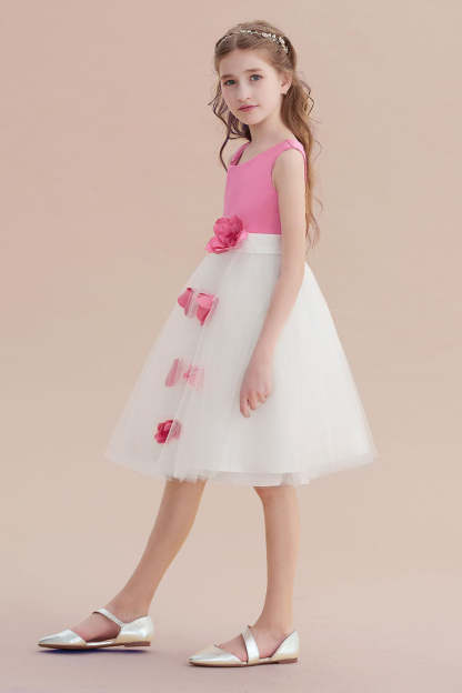 Chicloth A-Line Affordable Tulle Flower Girl Dress Online