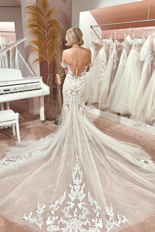 Beautiful lace wedding dresses | Wedding dresses mermaid style