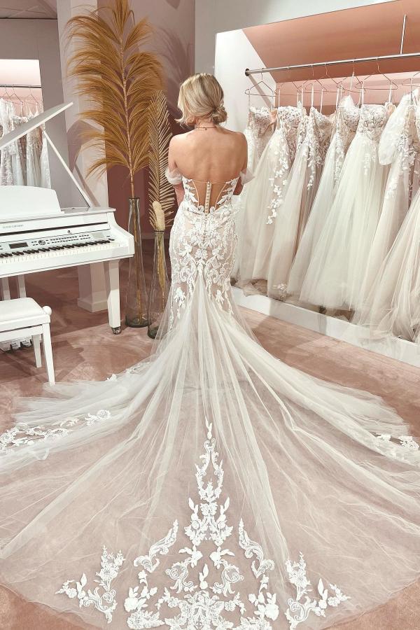Beautiful lace wedding dresses | Wedding dresses mermaid style