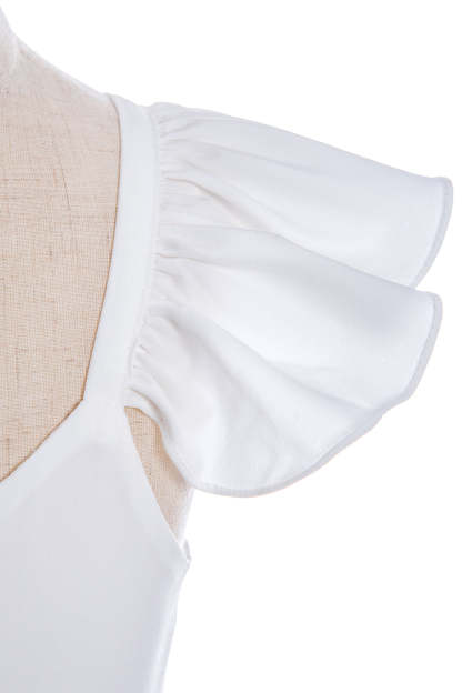 Chicloth White Cap Sleeve Little Flower Girl Dress Online