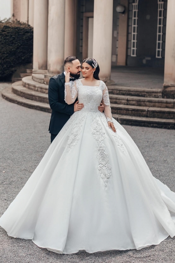 Vintage wedding dresses lace princess | wedding dresses with sleeves