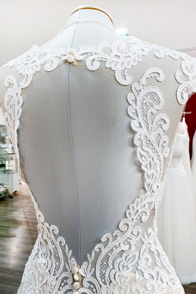 Chicloth Ivory Sweetheart Lace Mermaid Wedding Dresses