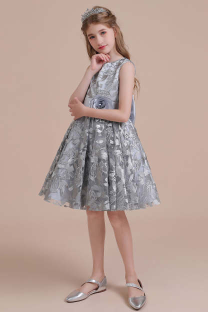 Chicloth A-Line Chic Bow Tulle Flower Girl Dress Online
