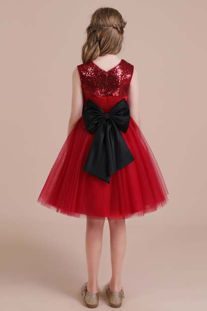 Chicloth A-Line Graceful Sequins Tulle Flower Girl Dress Online
