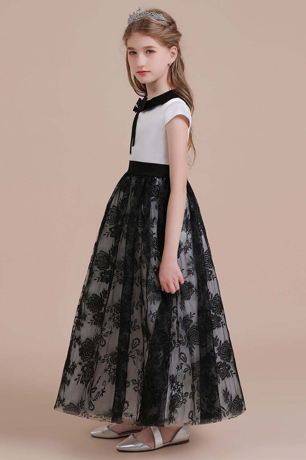 Chicloth A-Line Cute Lace Cap Sleeve Flower Girl Dress On Sale