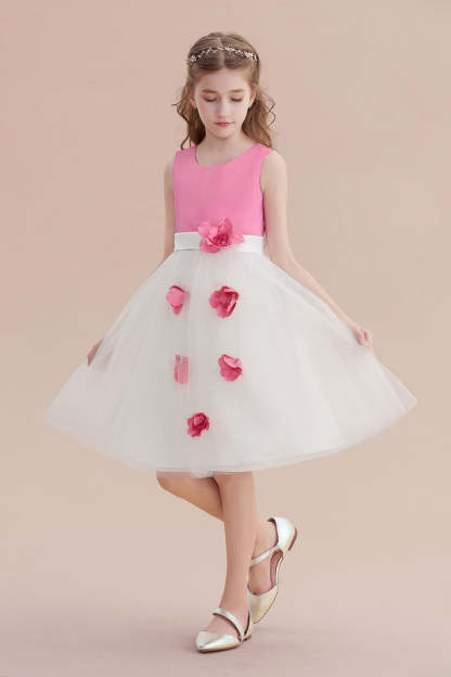 Chicloth A-Line Affordable Tulle Flower Girl Dress Online