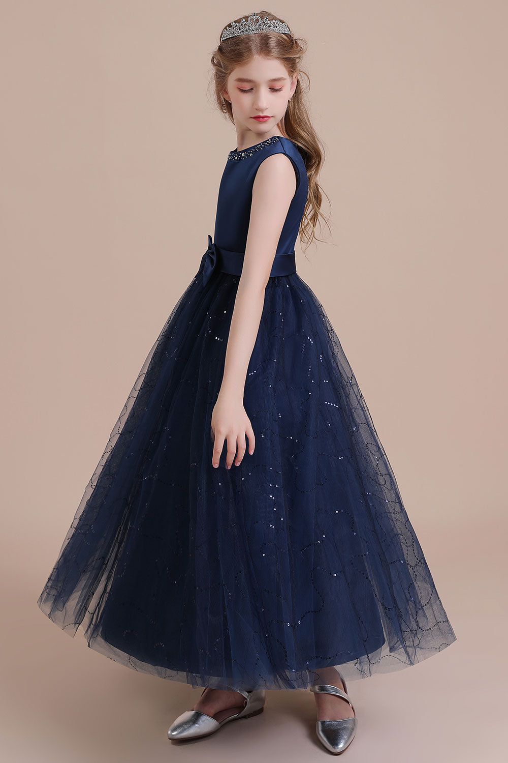 Chicloth A-Line Chic Bow Tulle Flower Girl Dress Online