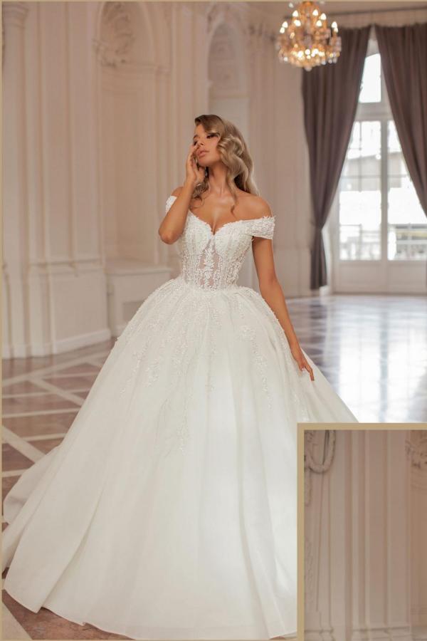 Designer wedding dresses princess | Wedding dresses with sleeves