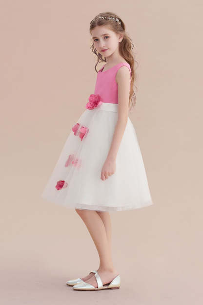 Chicloth A-Line Affordable Tulle Flower Girl Dress Online