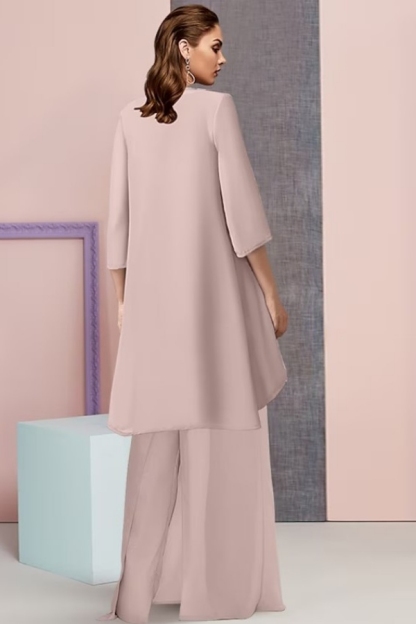 Chic Chiffon 3-Piece Suit Mother of the Bride Dress