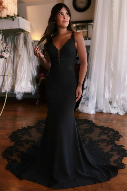 Elegant Wedding Dresses With Lace Appliques | Wedding Dresses Mermaid Sleeveless