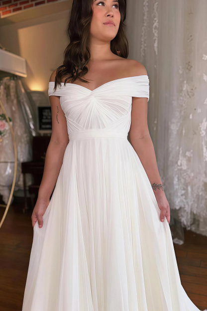 Simple Wedding Dresses Chiffon Summer Wedding Dresses