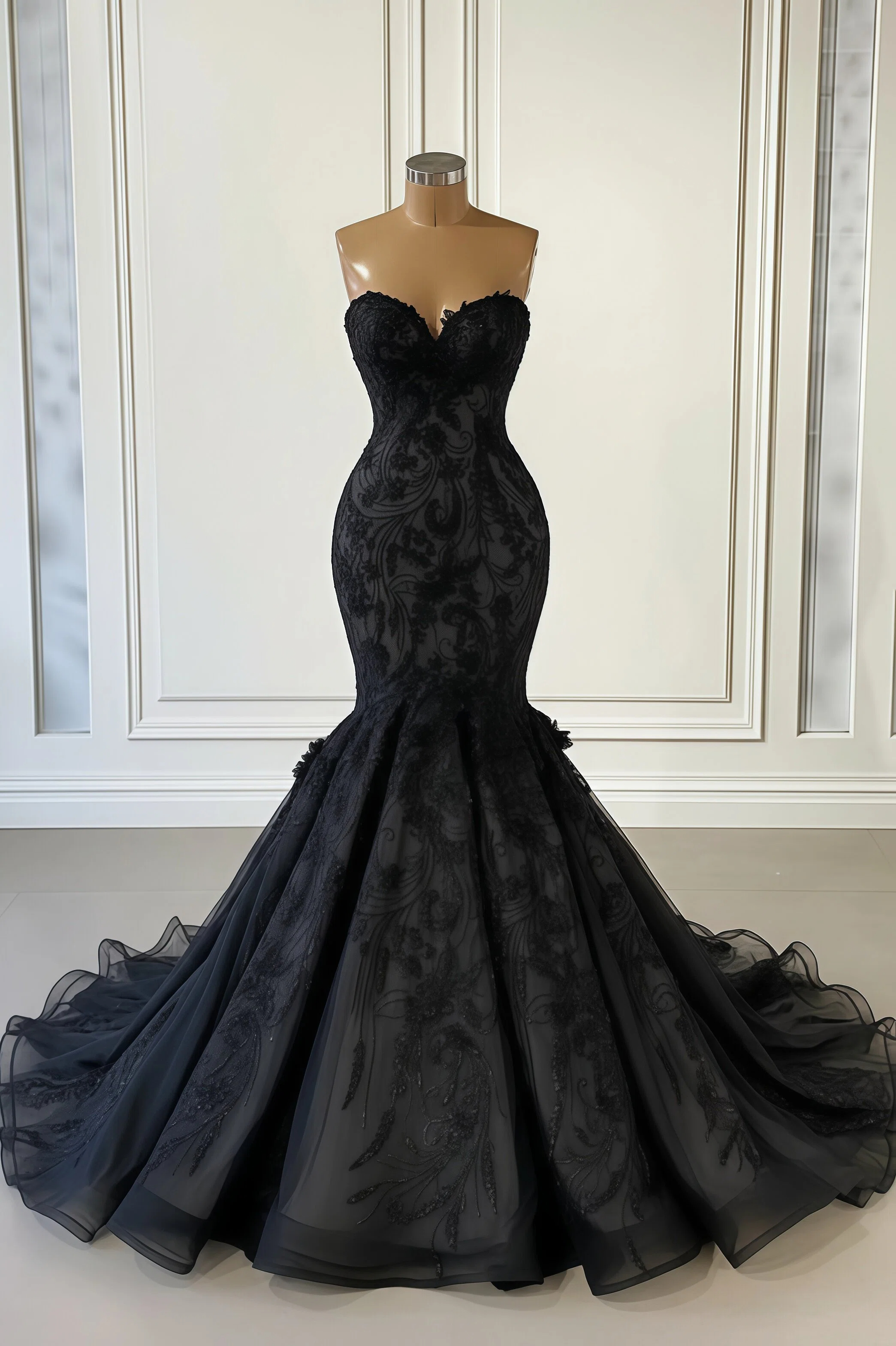Chicloth Champagne Sweetheart Wedding Dress Mermaid Lace Online