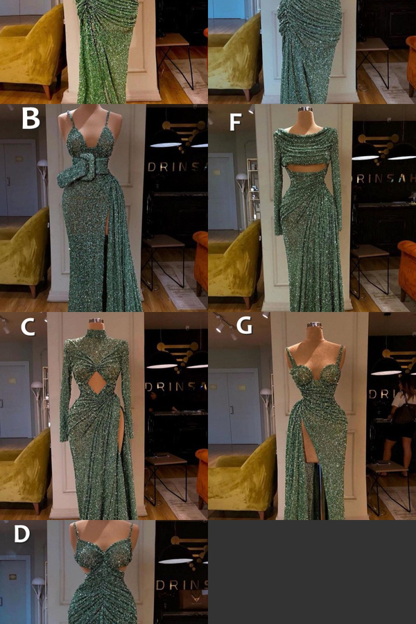 Glitter Off-the-Shoulder Slim Mermaid Prom Dress Sleeveless Evening Gown