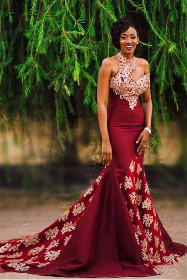 Gorgeous Mermaid Tulle Prom Dress | Sleeveless Beaded Long Party Gowns