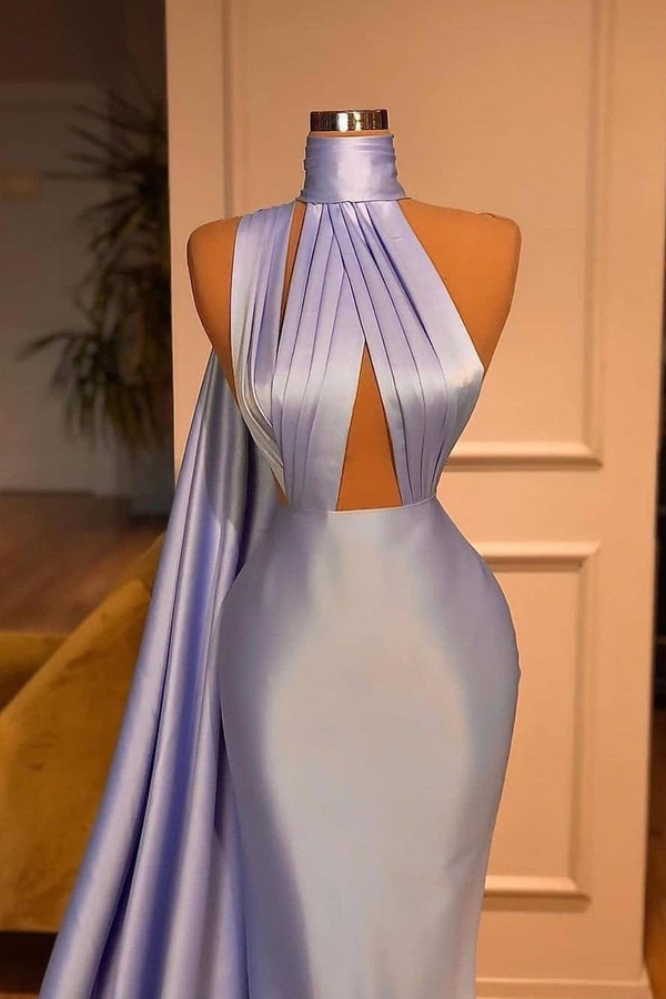 Sexy Lilac One-Shoulder Mermaid Long Prom Dress