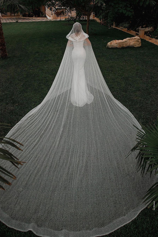 Trendy Off-Shoulder White Mermaid Wedding Dress with Belt