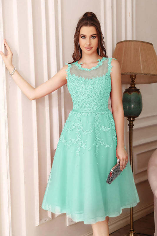 Elegant Short Lace Bridesmaid Dresses - Chicloth