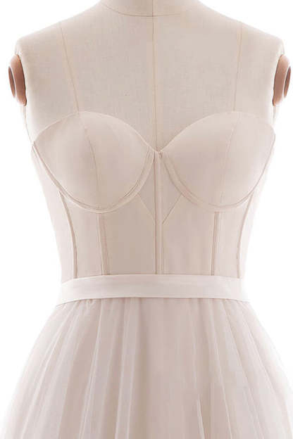 Chicloth Graceful V-neck Lace Tulle A-line Wedding Dress On Sale