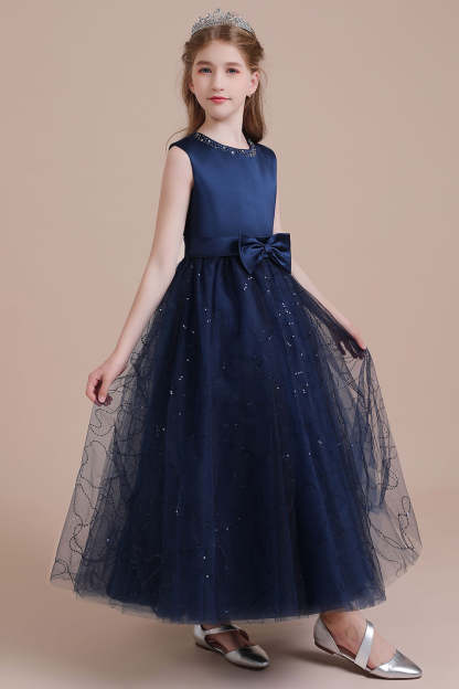 Chicloth A-Line Chic Bow Tulle Flower Girl Dress Online