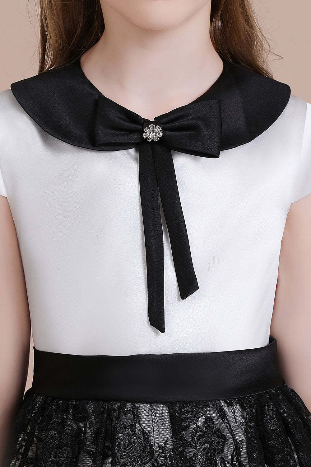 Chicloth A-Line Cute Lace Cap Sleeve Flower Girl Dress On Sale