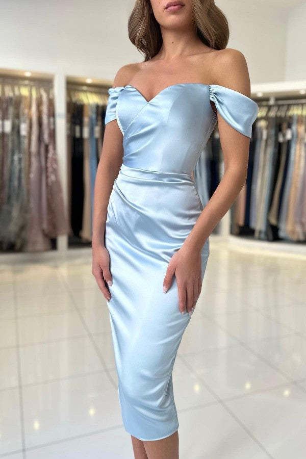 Chicloth Off-the-Shoulder Sheath Prom Dress Online