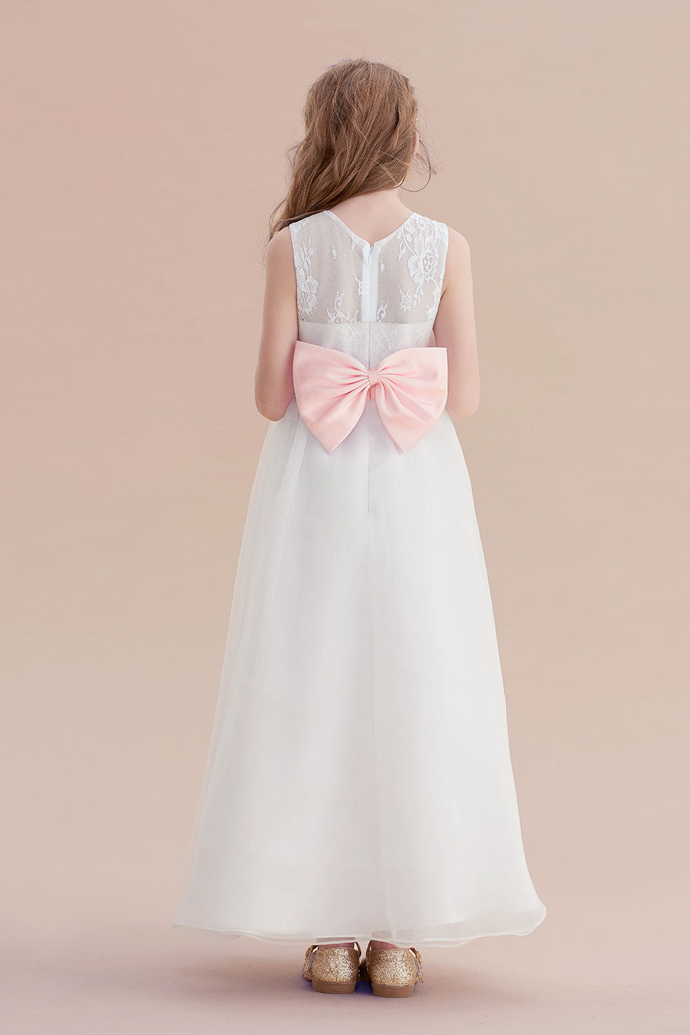 Chicloth A-Line Illusion Lace Tulle Flower Girl Dress Online