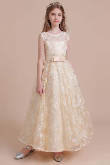 Chicloth A-Line Amazing Lace Tulle Flower Girl Dress Online