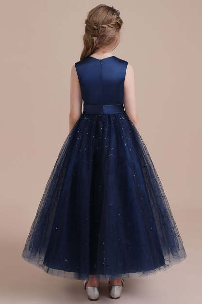 Chicloth A-Line Chic Bow Tulle Flower Girl Dress Online