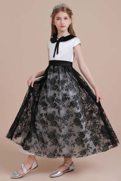 Chicloth A-Line Cute Lace Cap Sleeve Flower Girl Dress On Sale