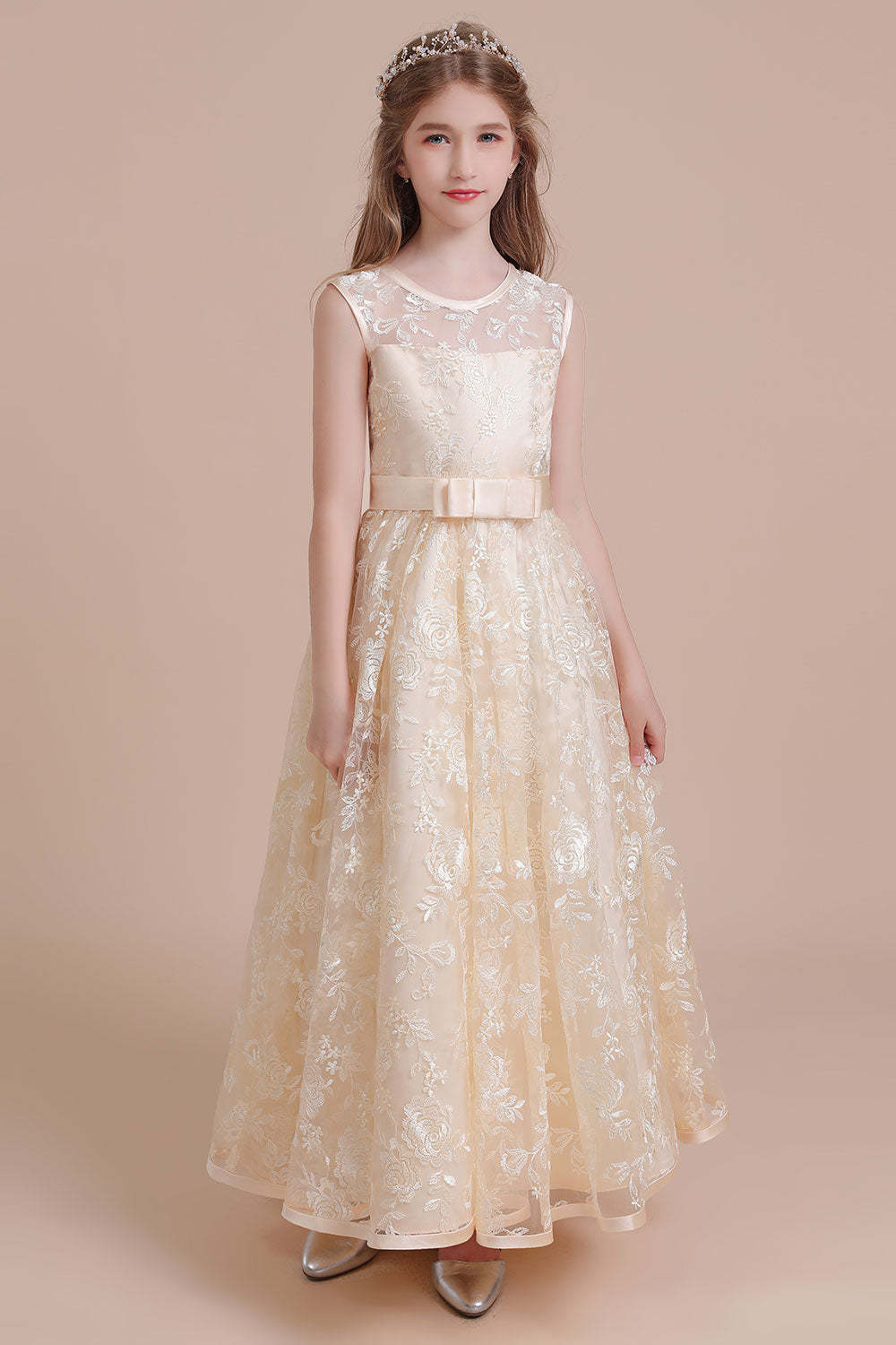 Chicloth A-Line Amazing Lace Tulle Flower Girl Dress Online