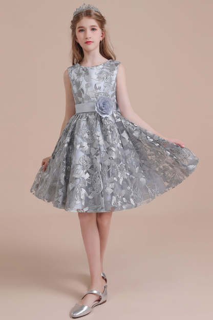 Chicloth A-Line Chic Bow Tulle Flower Girl Dress Online