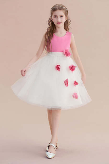 Chicloth A-Line Affordable Tulle Flower Girl Dress Online