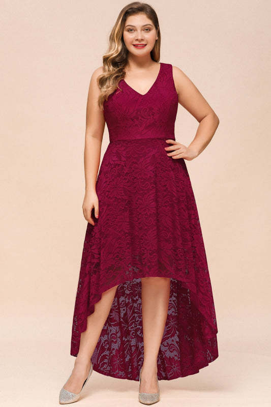 A-line Hi-lo Short Lace Dresses For Women - 27prom